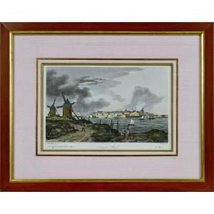 Gravure de la ville de "SAINT MALO" - Ep. 1ere MOITIE XIXe (1837)