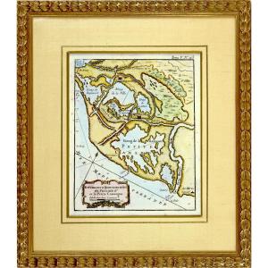 CARTE MARINE des "ENVIRONS D'AIGUEMORTES DE PECCAIS & DE LA PETITE CAMARGUE - Ep. XVIIIe