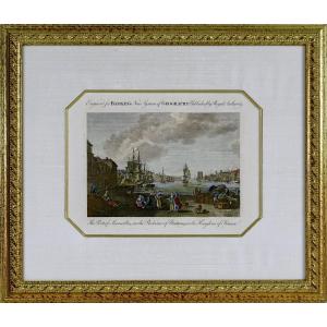 Engraving Of The Port Of Marseille - 18th Century