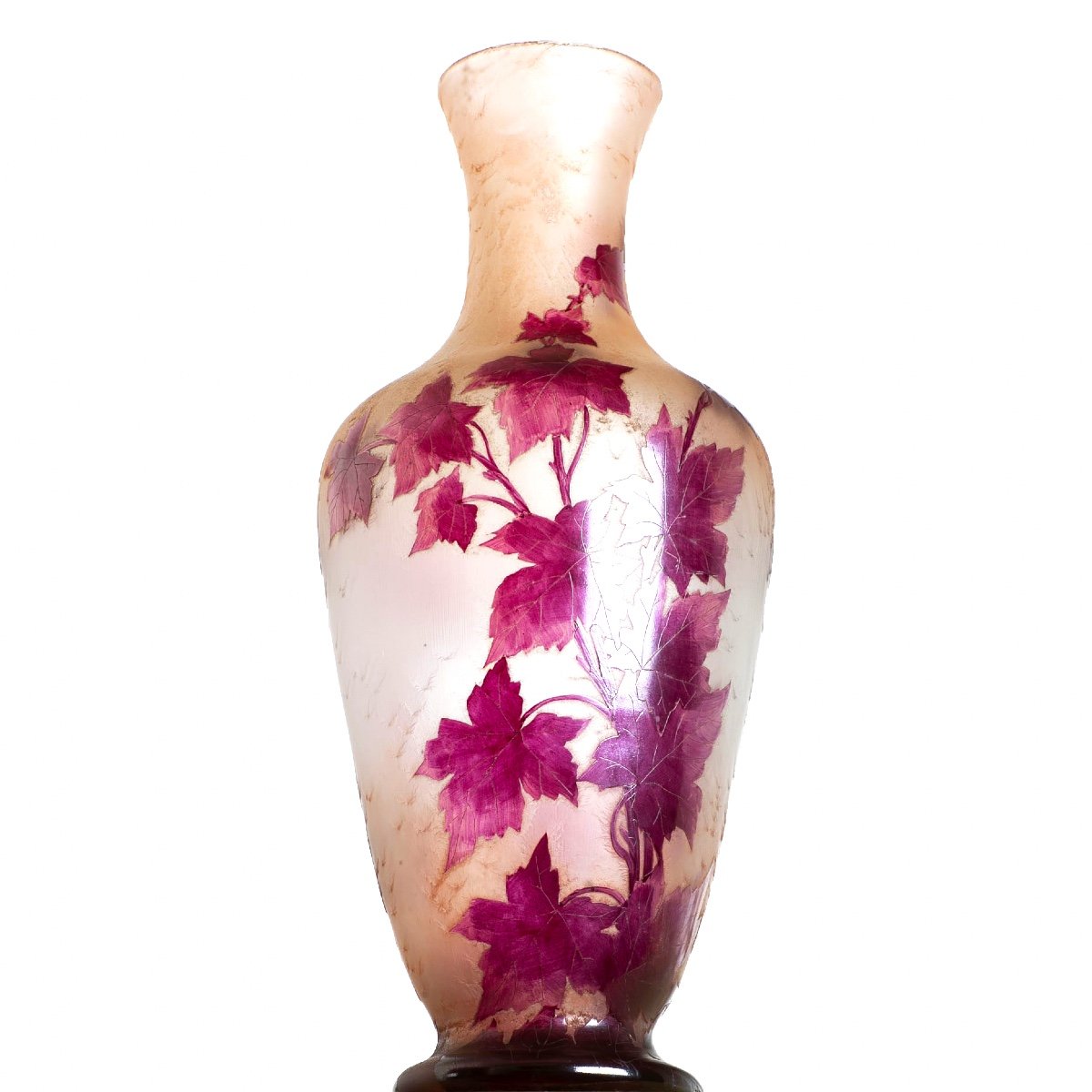 Majestueux Vase 1910 Rubis 43 Cm Par François-Théodore Legras (1839-1916) - Art Nouveau