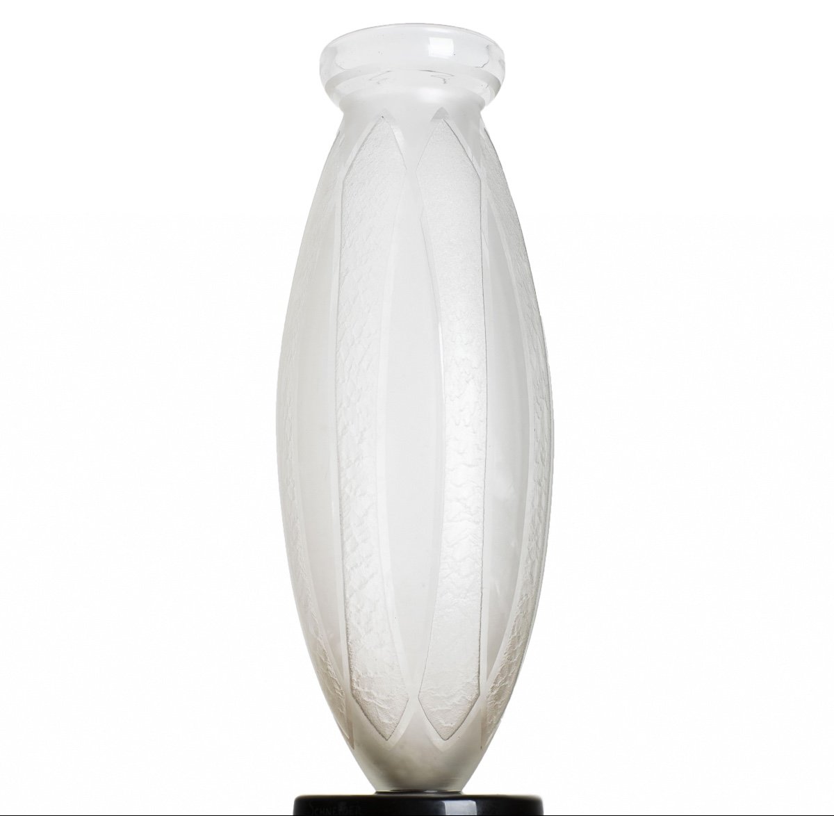Grand Vase Arcature Charles Schneider Le Verre Français Art Deco Era Daum, Gallé, d'Argental-photo-3