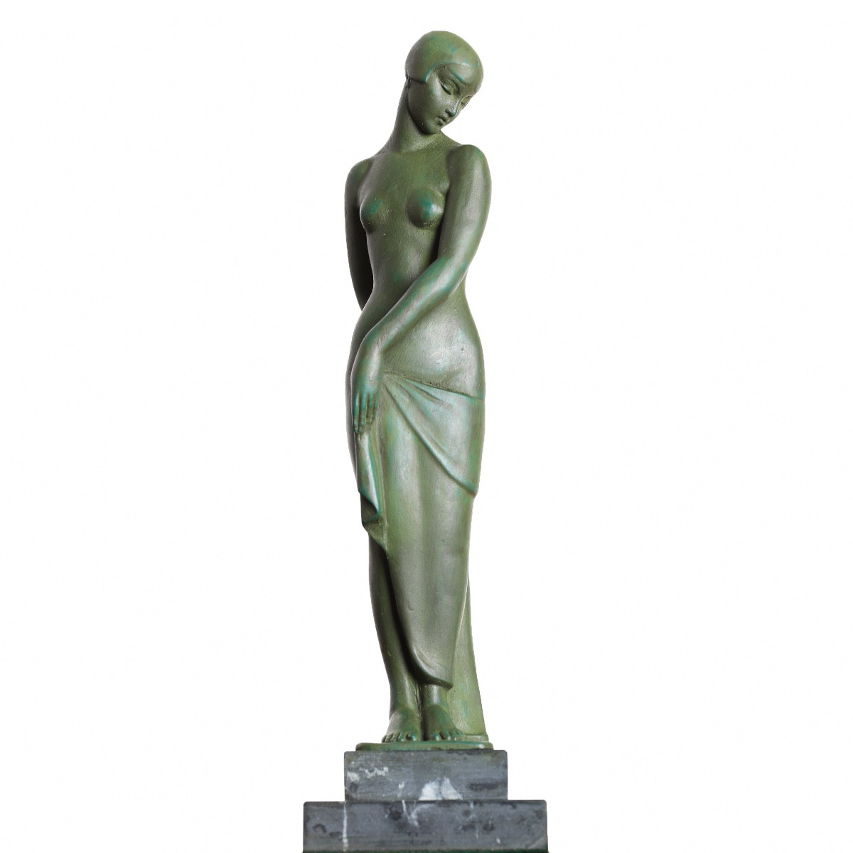 Sculpture "danseuse Ondine" Par Fayral, Pierre Le Faguays, éditeur Le Verrier Art Deco 1930