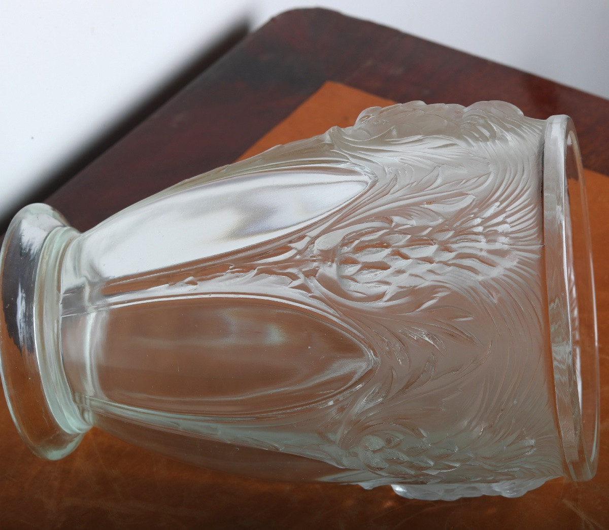 Vase Aux Chardons Par Verlys Art Deco 1933 Era Daum, Gallé, d'Argental, Schneider-photo-4