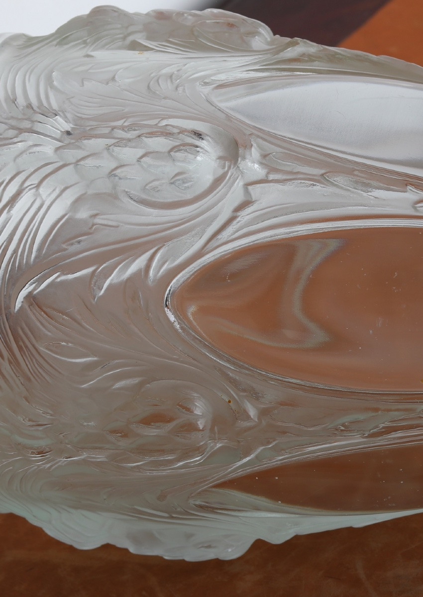 Vase Aux Chardons Par Verlys Art Deco 1933 Era Daum, Gallé, d'Argental, Schneider-photo-6