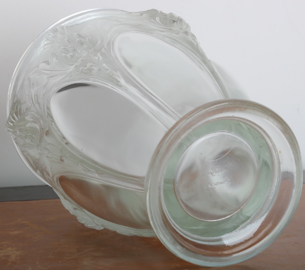 Vase Aux Chardons Par Verlys Art Deco 1933 Era Daum, Gallé, d'Argental, Schneider-photo-7