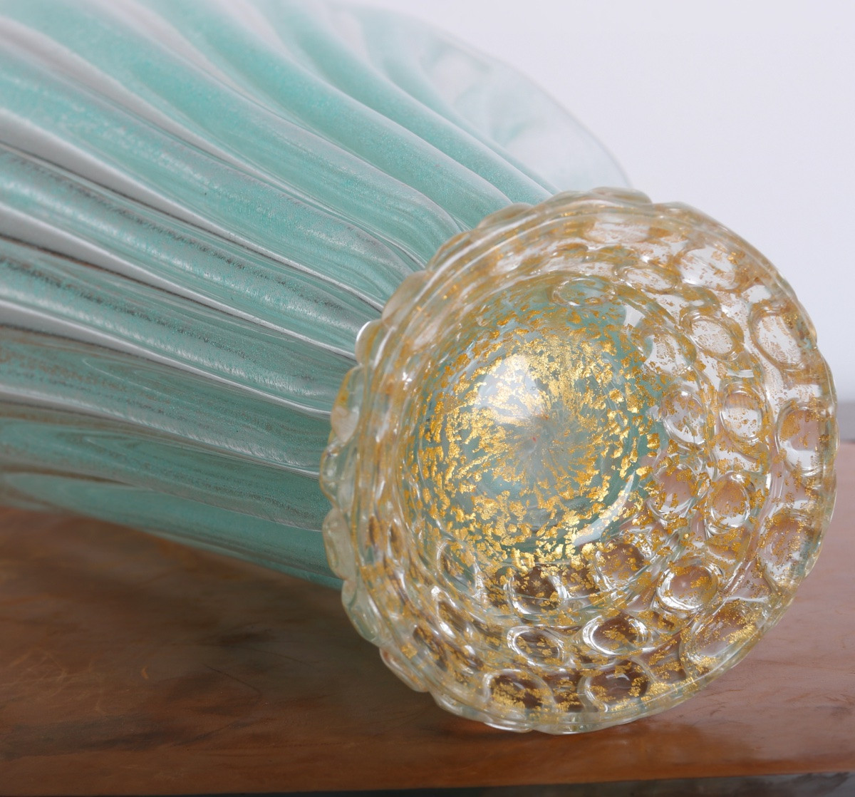 Modernist “lenti & Corolle" Vase By Ercole Barovier (1889-1974) For Barovier & Toso - 1940-photo-5