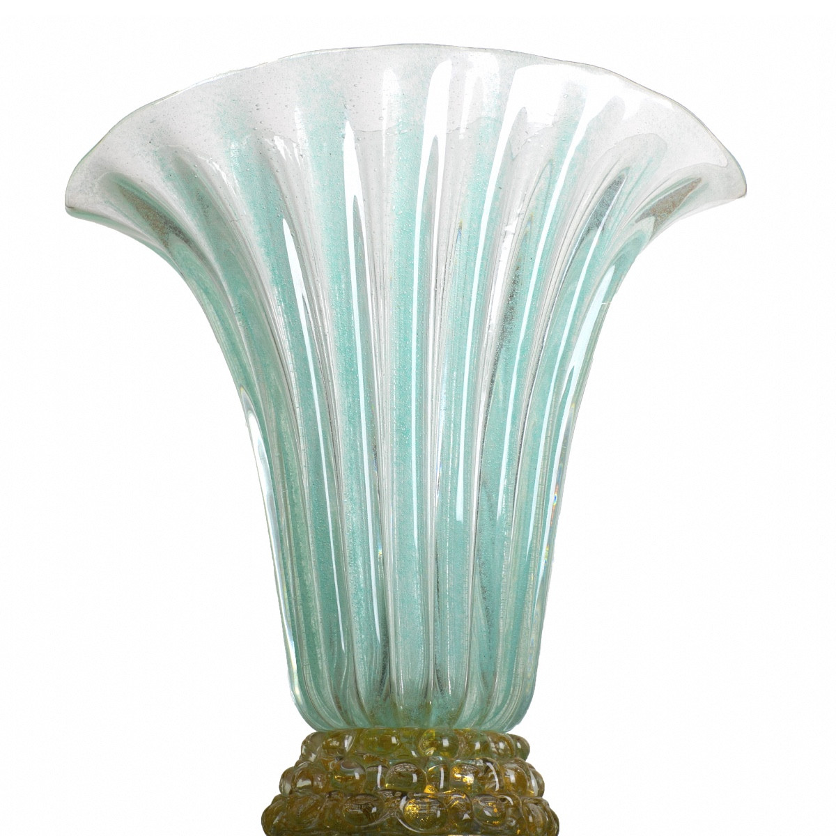 Modernist “lenti & Corolle" Vase By Ercole Barovier (1889-1974) For Barovier & Toso - 1940