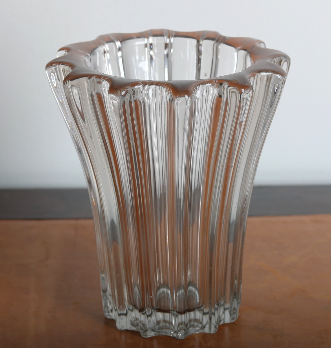 Vase Signed Pierre d'Avesn Art Deco Era Verlys, Lalique, Saint Louis, Schneider-photo-2