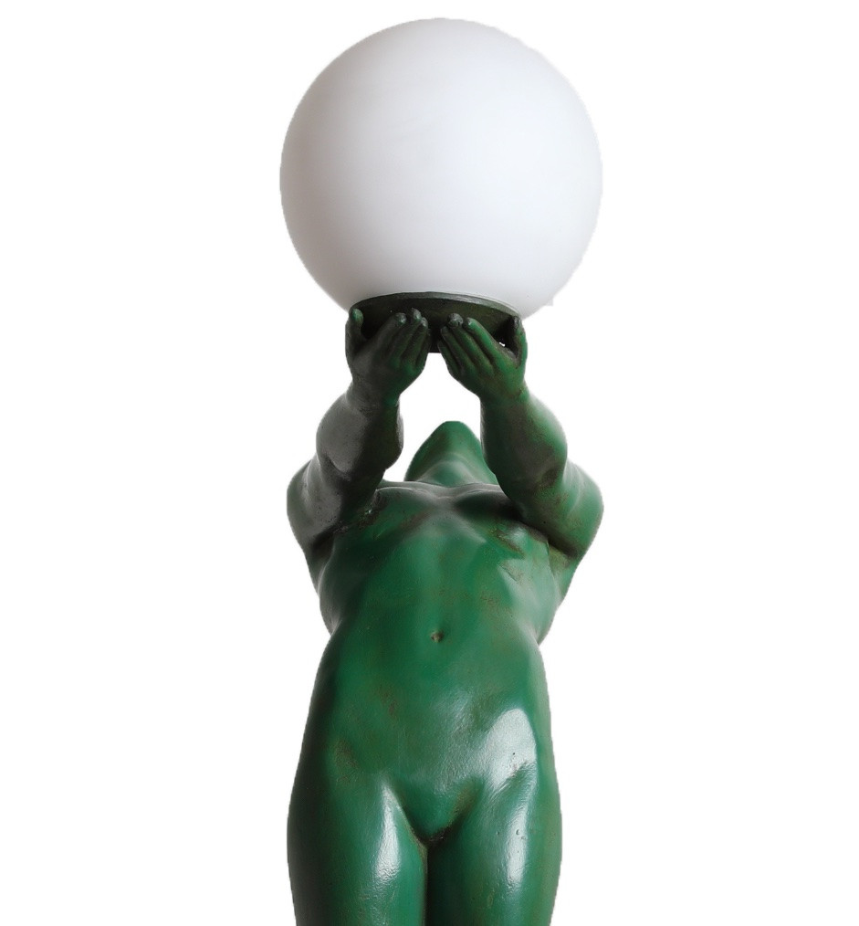 Pair Of Large Lumina 25,6" Lighting Lamp Sculptures By Le Verrier Era Fayral, Bouraine-photo-1