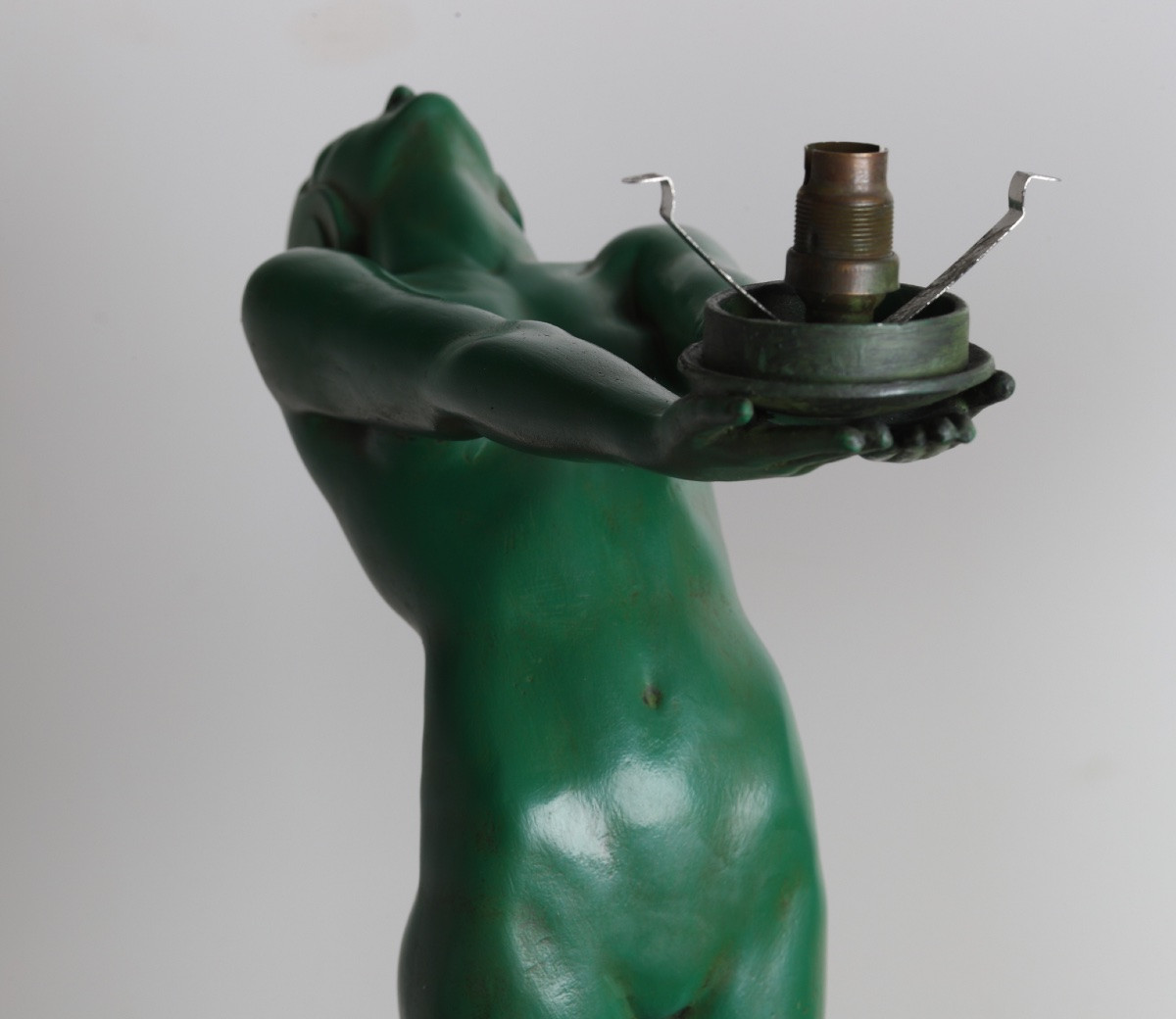 Pair Of Large Lumina 25,6" Lighting Lamp Sculptures By Le Verrier Era Fayral, Bouraine-photo-8