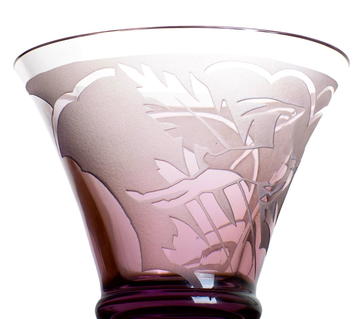 Vase Gazelle Art Deco 1930 Par Muller Frères Lunéville - Era Gallé, Daum, Delatte, Etling-photo-3