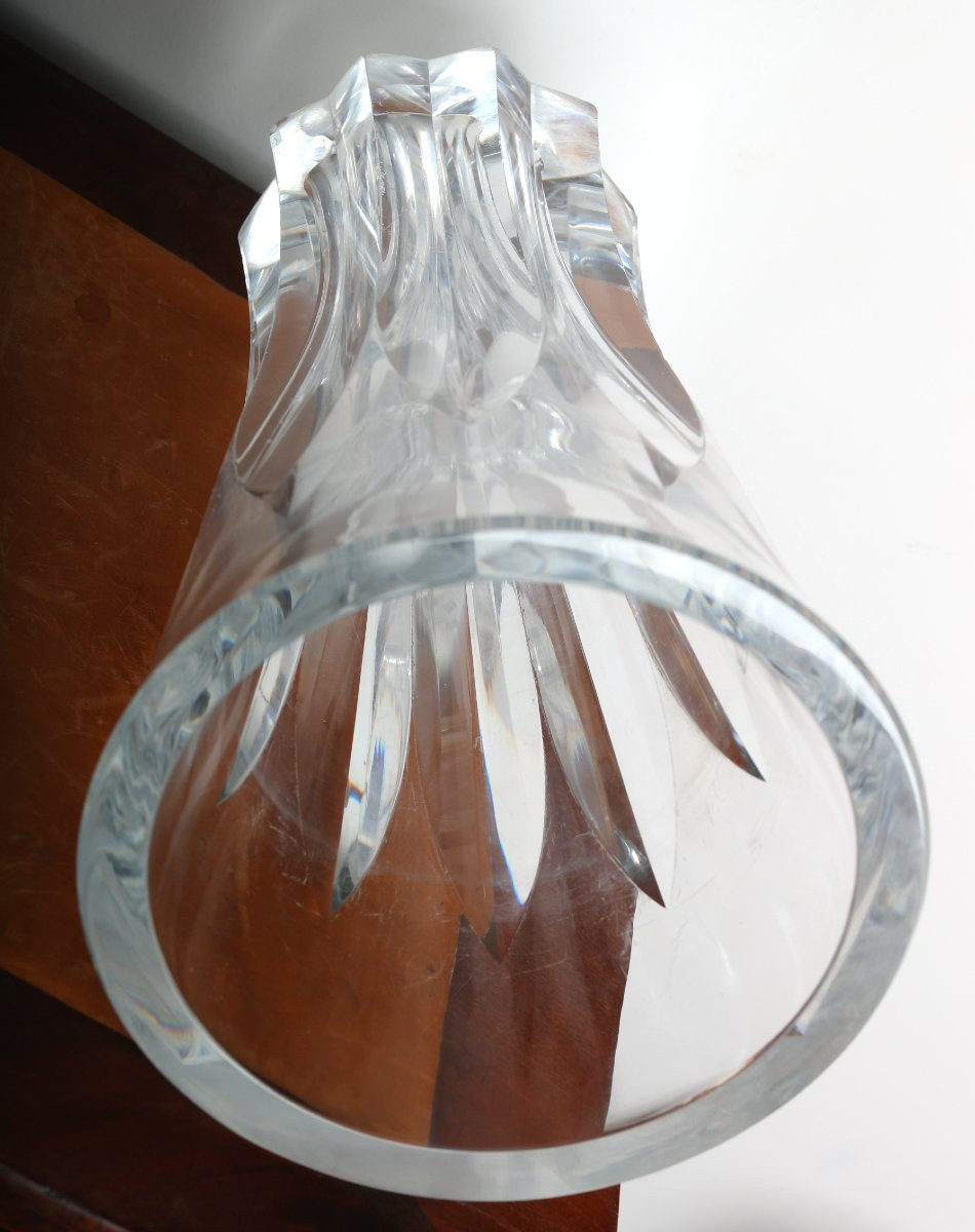 Vase Pauline En Cristal taillé Par Baccarat Era St Louis, l'Escalier de Cristal - 1950-1960-photo-3