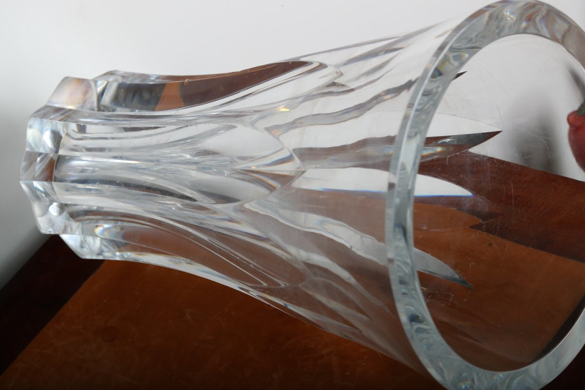 Vase Pauline En Cristal taillé Par Baccarat Era St Louis, l'Escalier de Cristal - 1950-1960-photo-6
