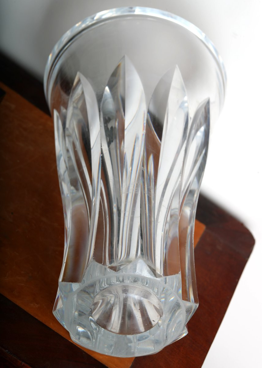 Vase Pauline En Cristal taillé Par Baccarat Era St Louis, l'Escalier de Cristal - 1950-1960-photo-7