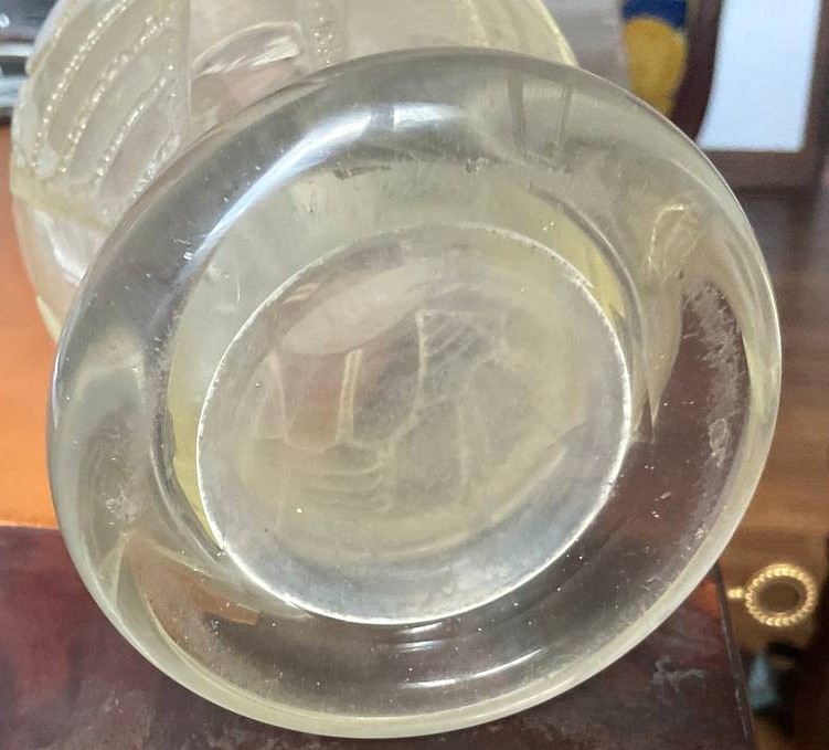 Geometric Vase By David Gueron Known As Degué Art Deco 1930 Era Daum, Muller, Delatte, Schneider-photo-7