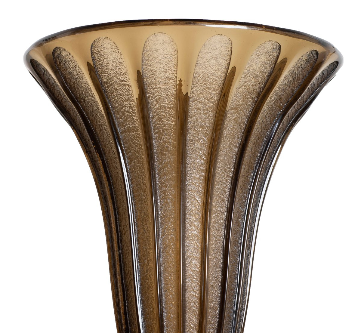 Important Vase floral moderniste stylisé Daum Nancy Era Gallé, Schneider, Muller  Art Deco 1930-photo-2