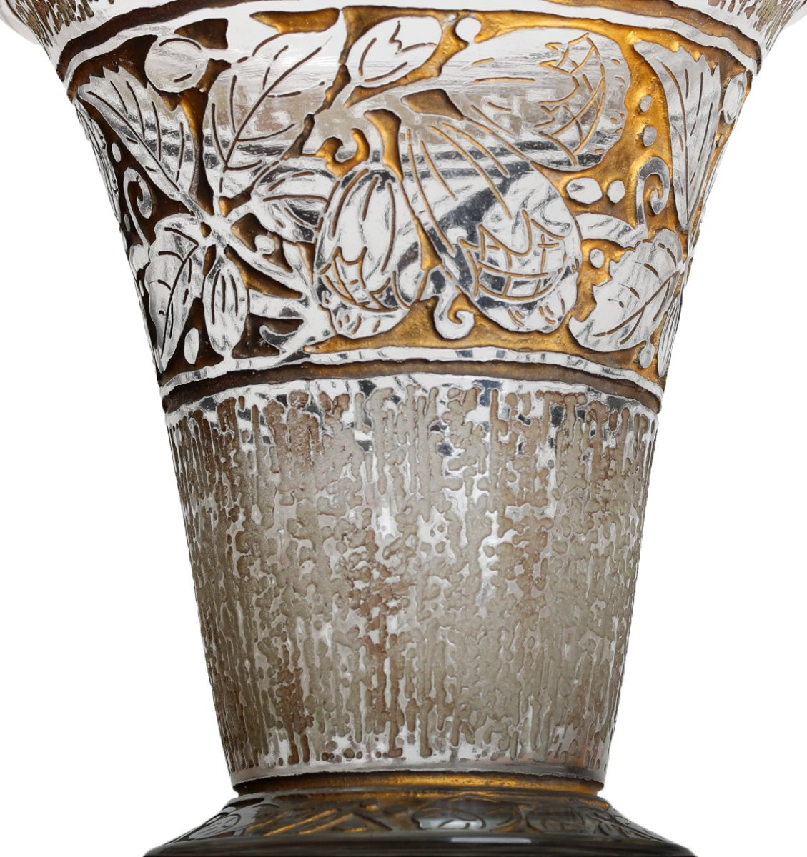 Rare Daum Nancy Vase Engraved By Gallé, Schneider, Muller, Lalique, Art Deco 1923-1925-photo-2