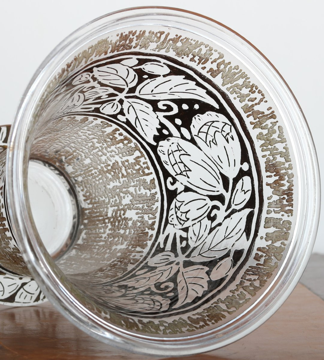 Rare Daum Nancy Vase Engraved By Gallé, Schneider, Muller, Lalique, Art Deco 1923-1925-photo-6
