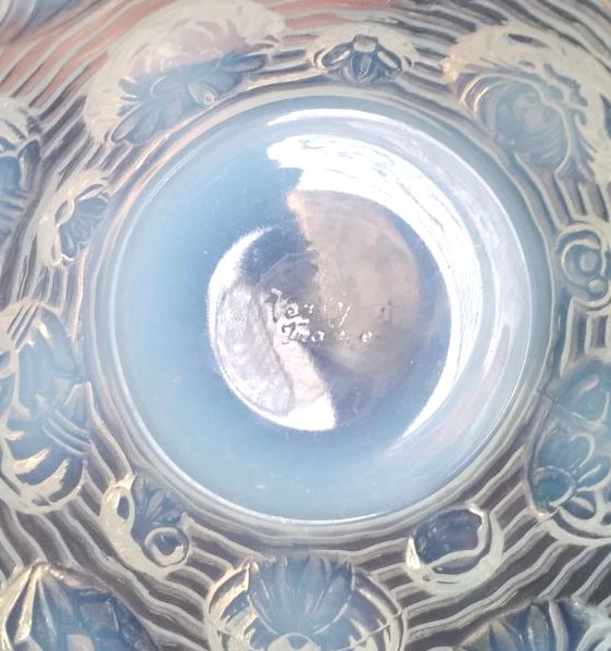 Vase Aux Coquillages opalescent Par Verlys Art Deco 1930 Era Daum, Gallé, d'Argental, Schneider-photo-8