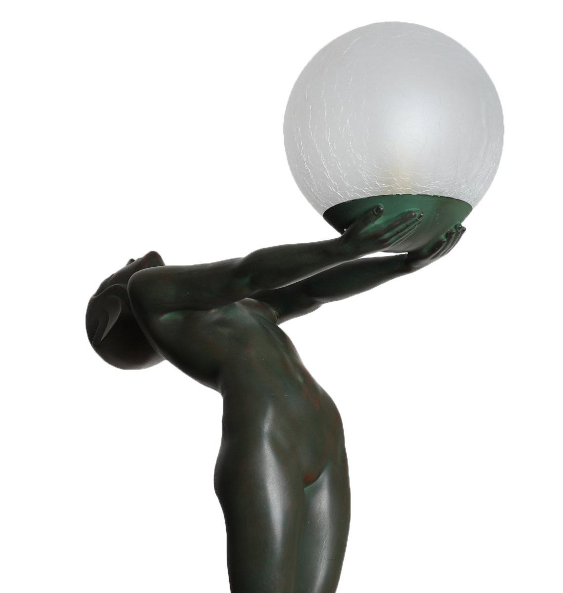 Lampe sculpture éclairante "Clarté Lumina" 65 cm Par Le Verrier - 1930 Art Deco-photo-3