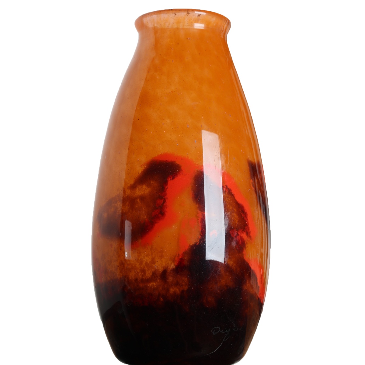 Large Vase By Degué, David Gueron, Art Deco, 1930s, Daum, Muller, Delatte, Schneider-photo-4