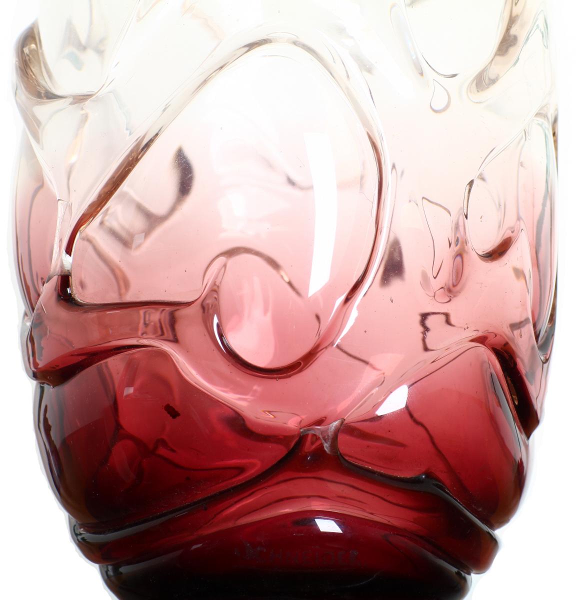 Vase Charles Schneider Cordée Le Verre Français Art Deco-photo-2