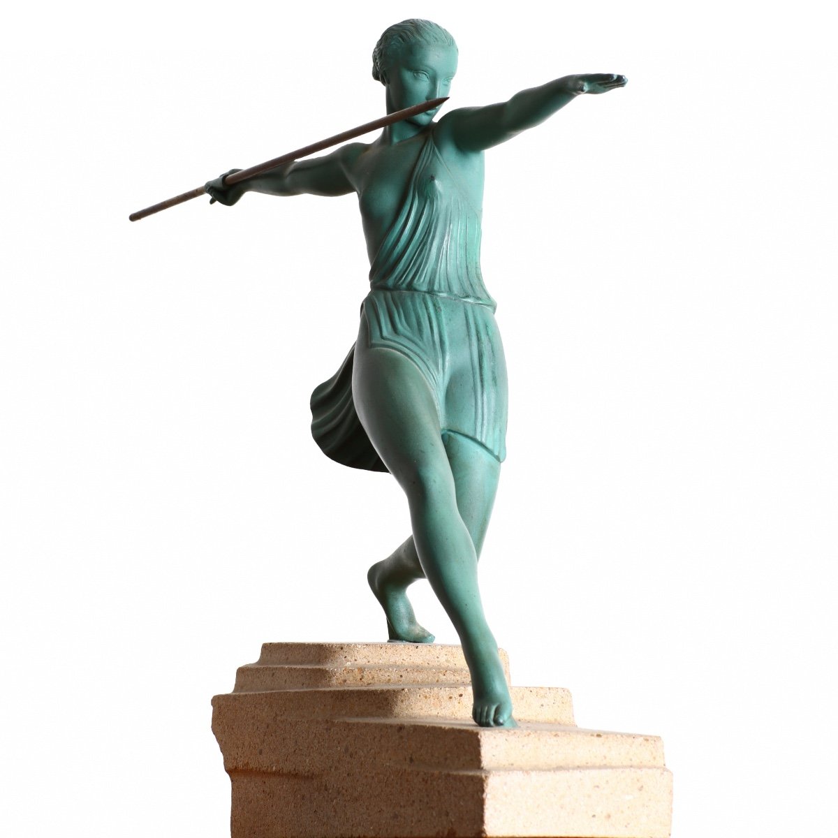 Large Antiope Sculpture By Fayral Pierre Le Faguays Le Verrier Art Deco-photo-2
