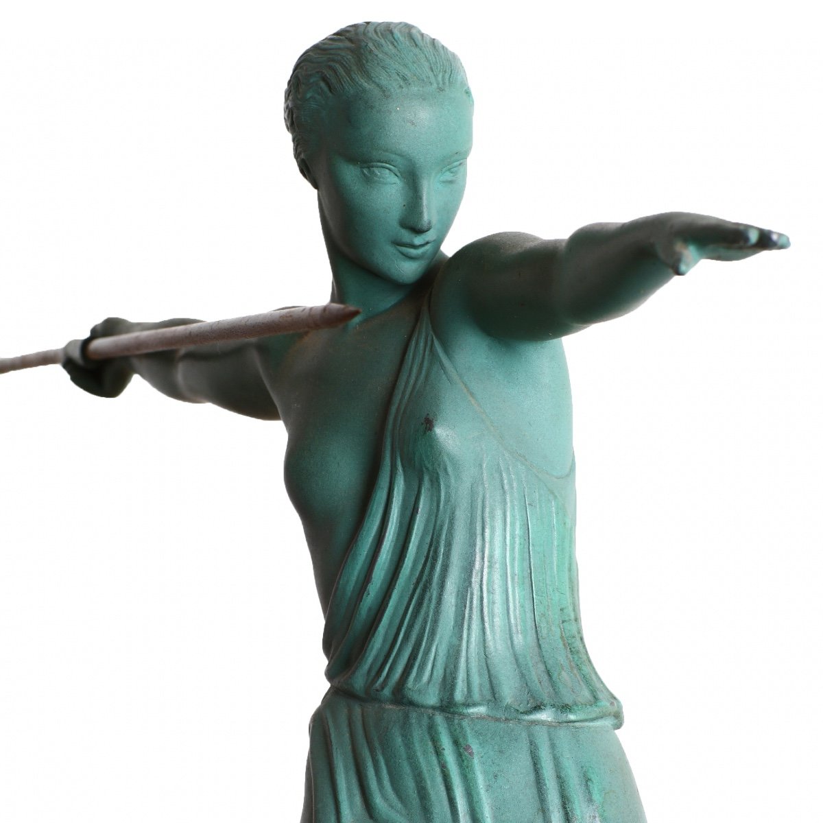 Large Antiope Sculpture By Fayral Pierre Le Faguays Le Verrier Art Deco-photo-3