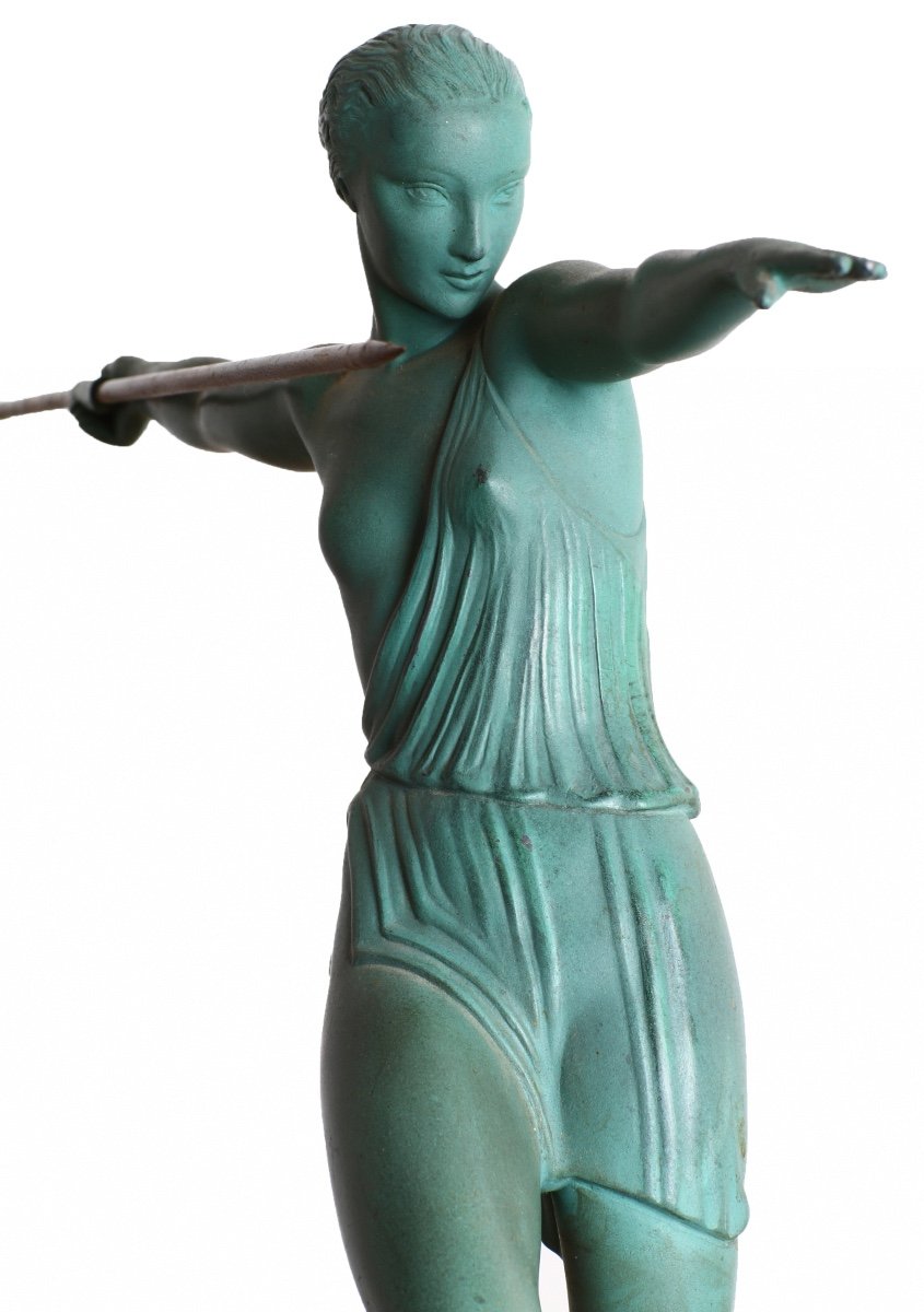 Large Antiope Sculpture By Fayral Pierre Le Faguays Le Verrier Art Deco-photo-5