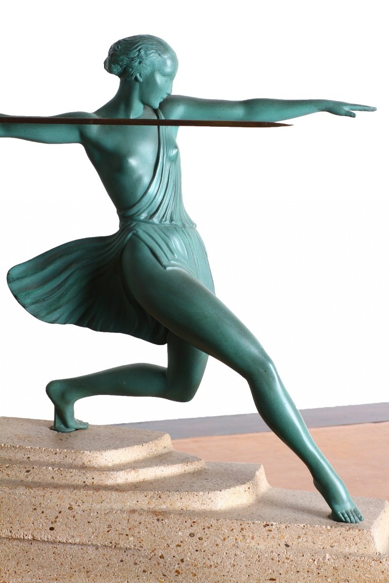 Large Antiope Sculpture By Fayral Pierre Le Faguays Le Verrier Art Deco-photo-7