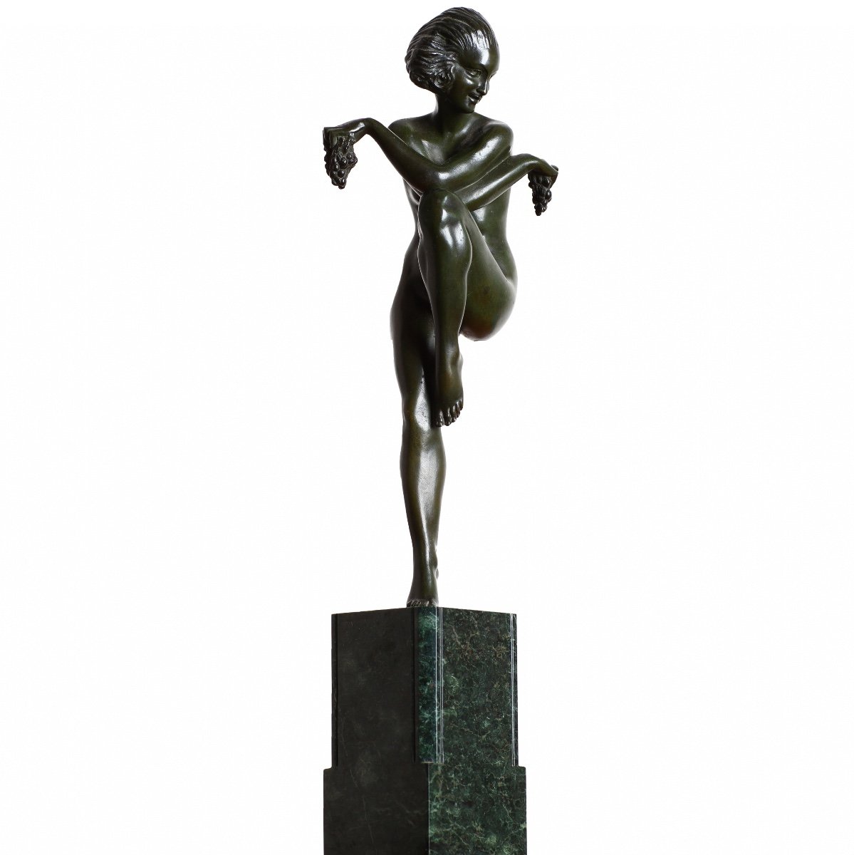Grande sculpture Bronze Danse Bachique De Pierre Le Faguays 1924 Art Deco-photo-1
