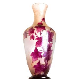 Majestic 1910 Ruby Vase 43 Cm By François-théodore Legras (1839-1916) - Liberty Art