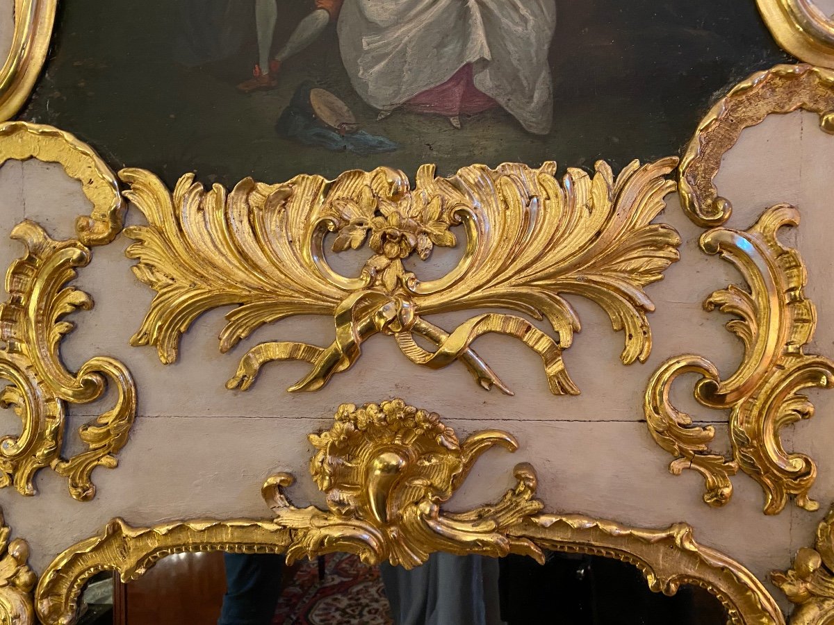 Grand Trumeau XVIII° Louis XV-photo-3