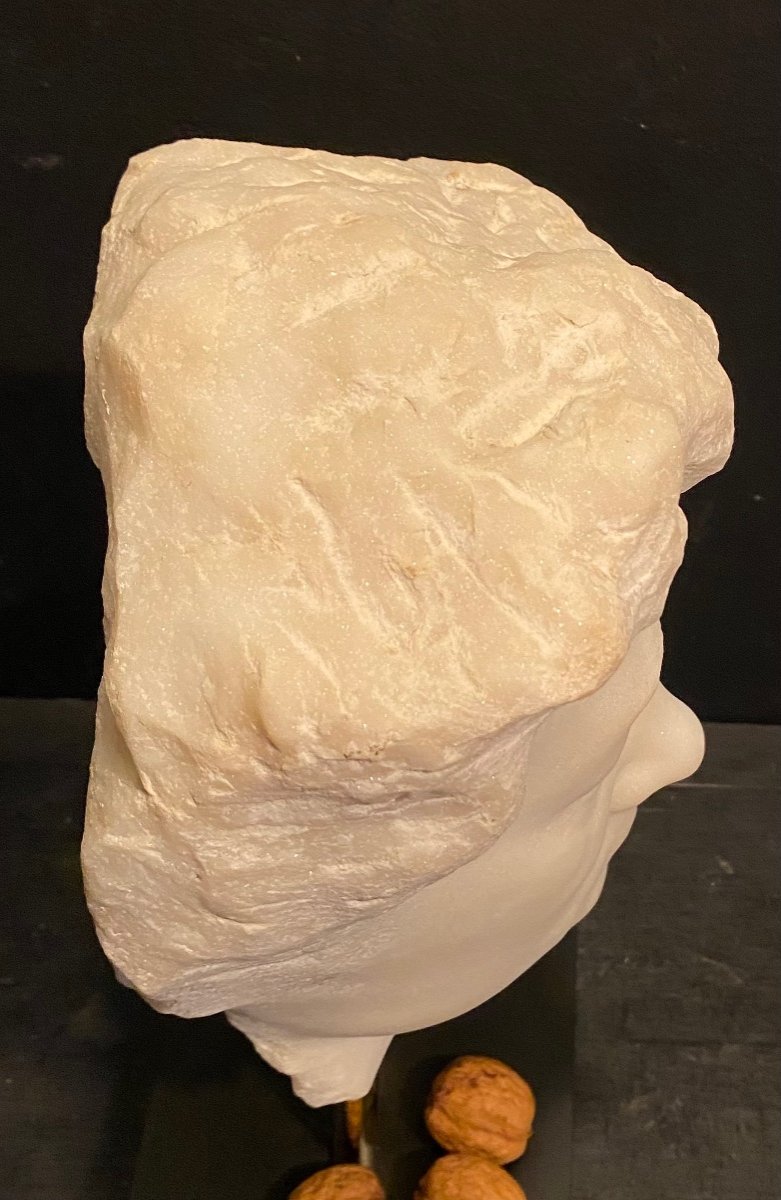 White Marble Man Head-photo-4