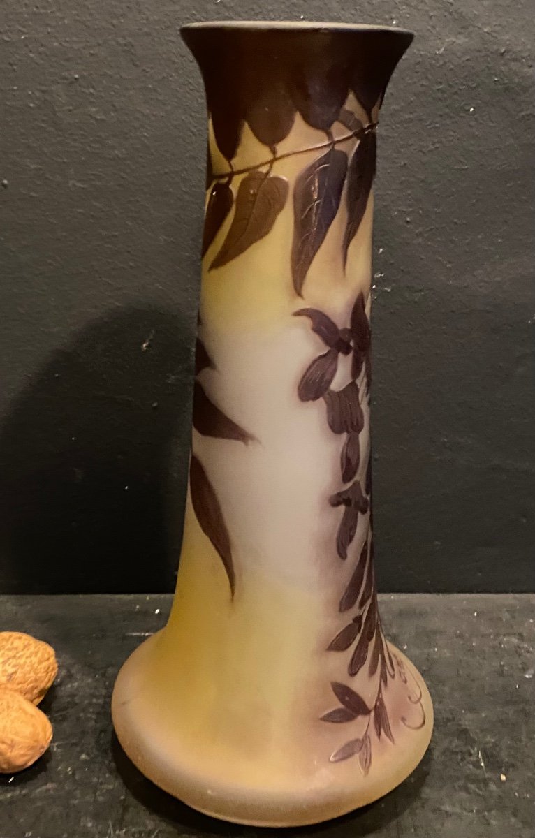 Gallé Vase, Wisteria Decor-photo-2