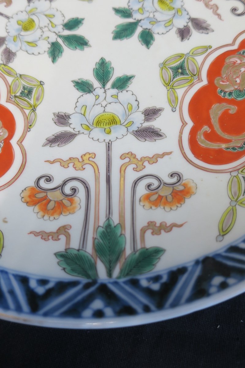 Pair Of XIXth Porcelain Dishes, Imari-photo-4