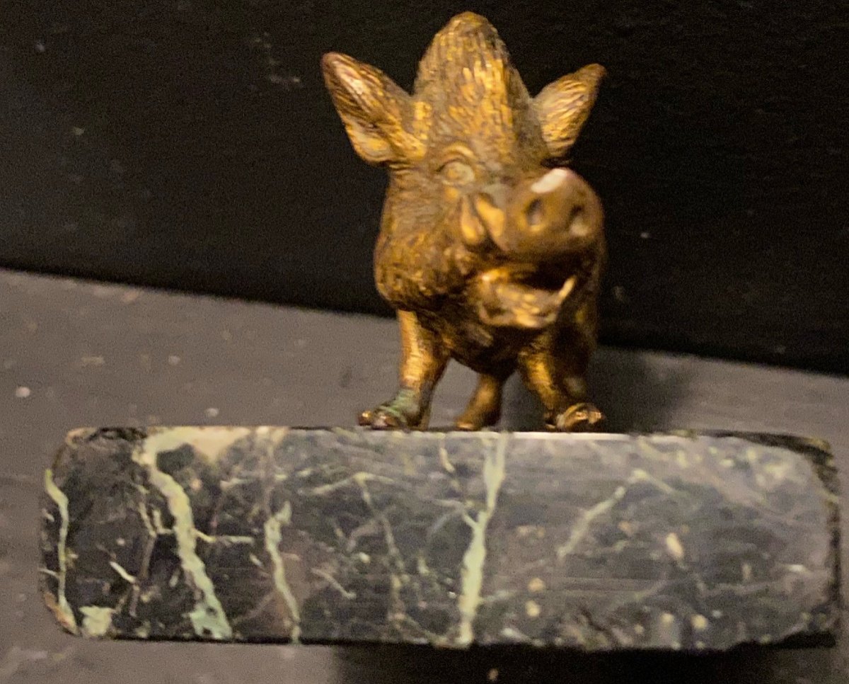 Small Bronze Boar-photo-4