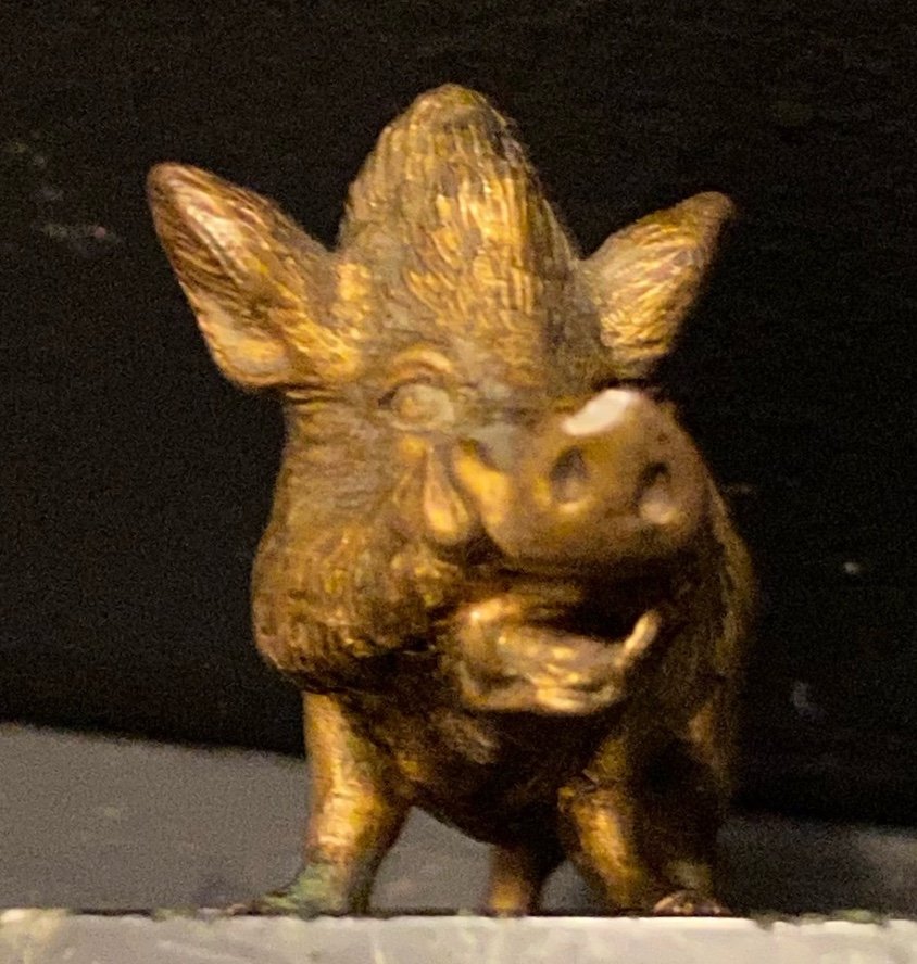 Small Bronze Boar-photo-5
