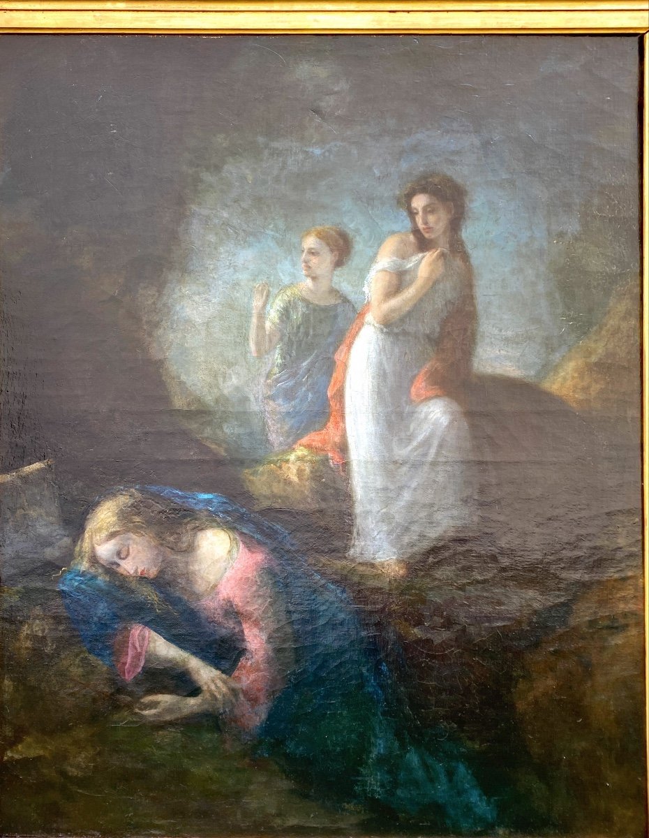 Table, Painting Of Saint Madeleine-photo-3