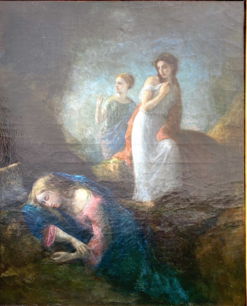 Table, Painting Of Saint Madeleine-photo-4