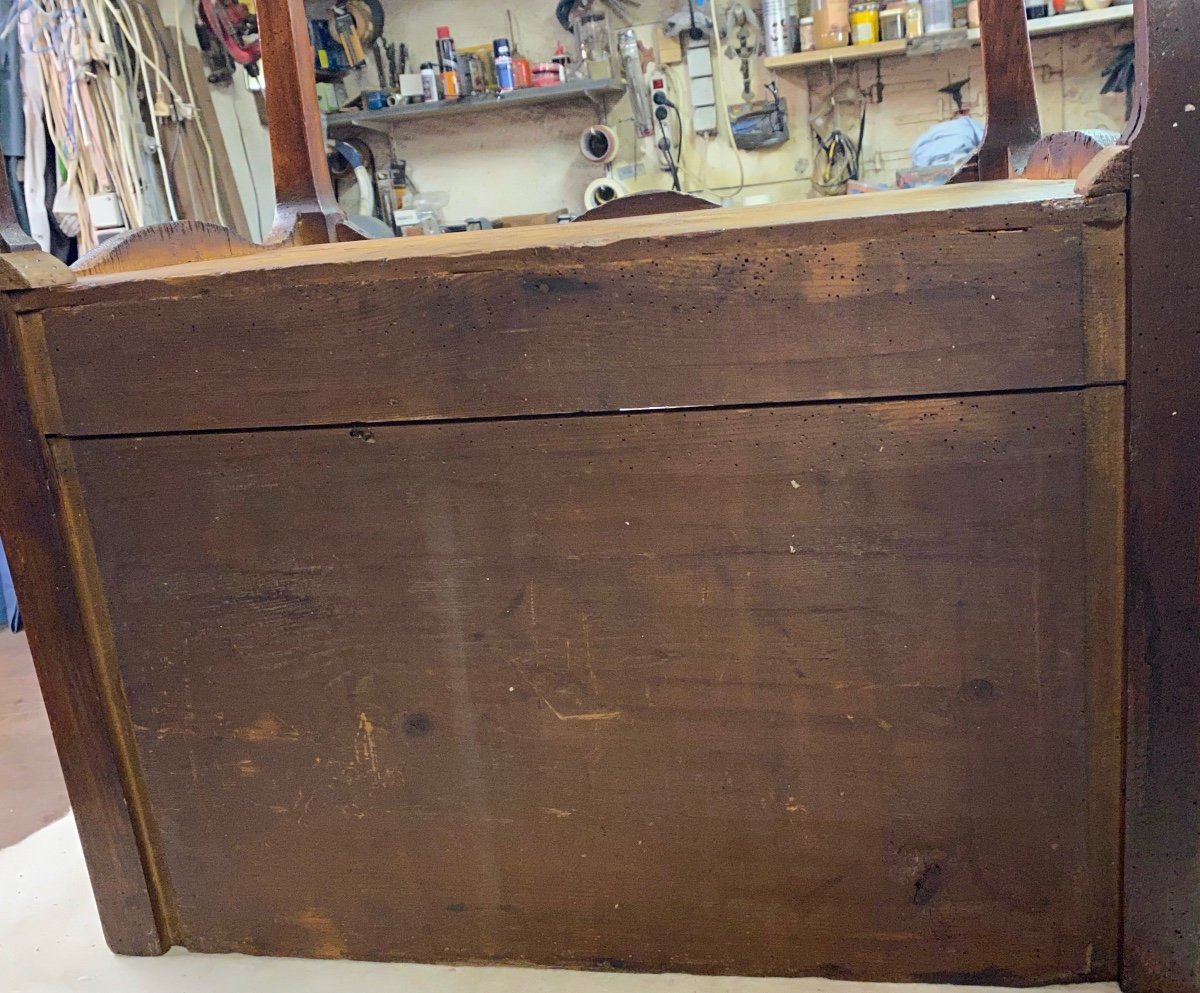 Commode Sauteuse d'époque Louis XV-photo-5