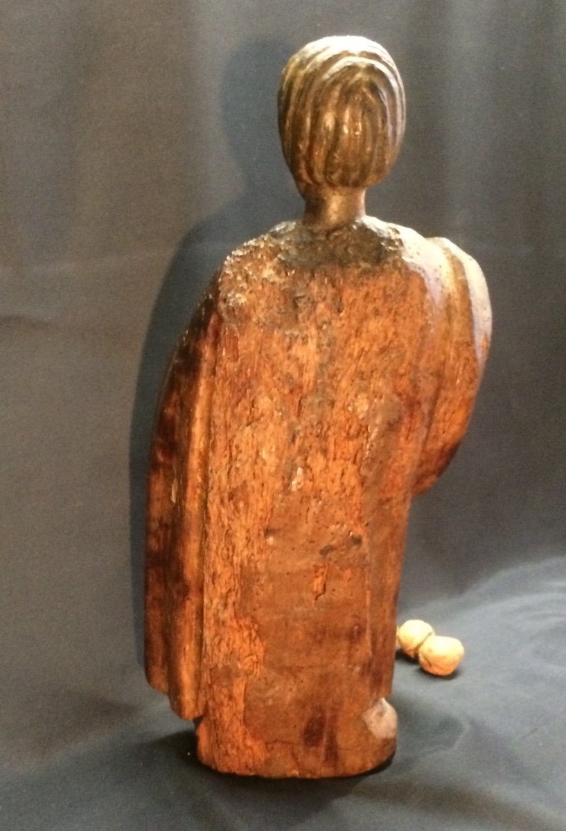 Saint Homme Au Livre, Statue XVII°-photo-1