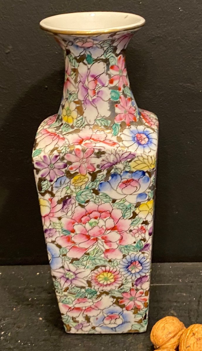 Vase Chinois à Décor Floral-photo-2