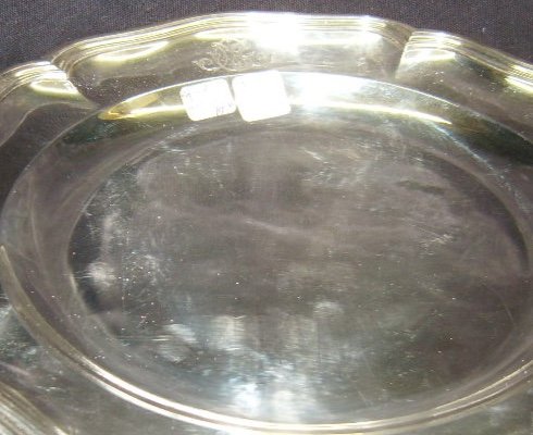 Plat En Argent Massif Monogramme-photo-1
