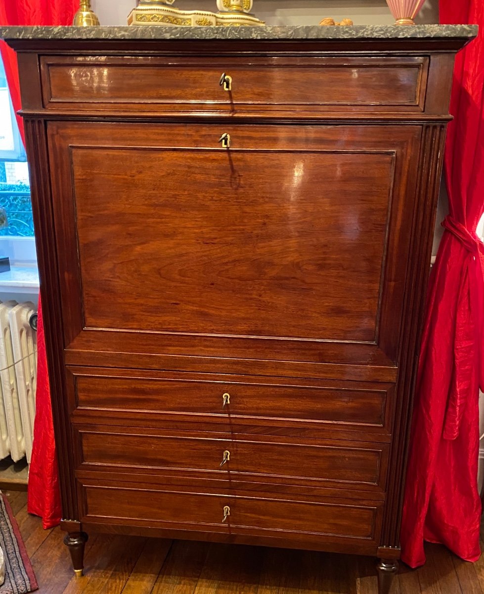 Louis XVI Secretary In Mahogany