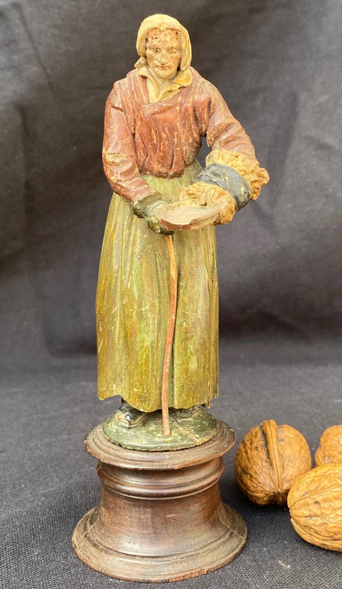 Statuette XVIII°, Femme Au Manchon-photo-2