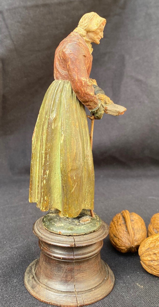 Statuette XVIII°, Femme Au Manchon-photo-3