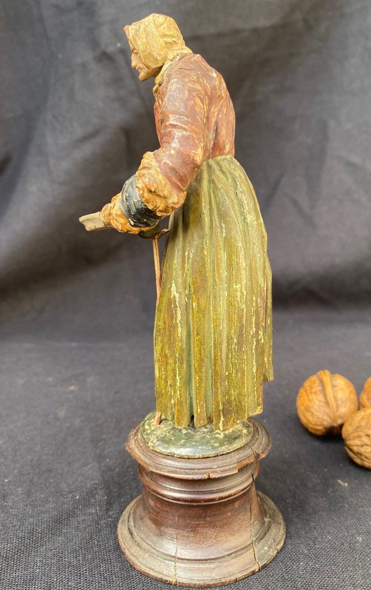 Statuette XVIII°, Femme Au Manchon-photo-1