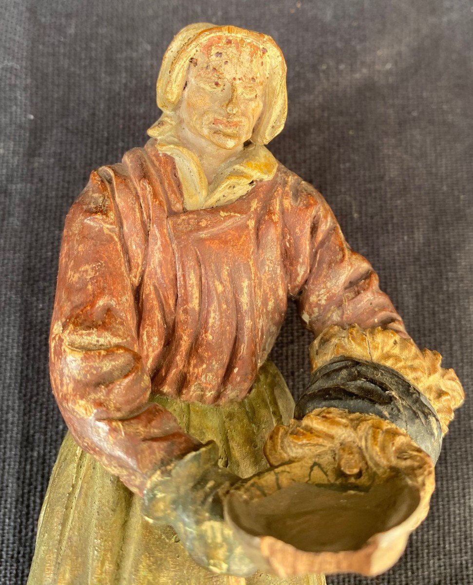 Statuette XVIII°, Femme Au Manchon-photo-4