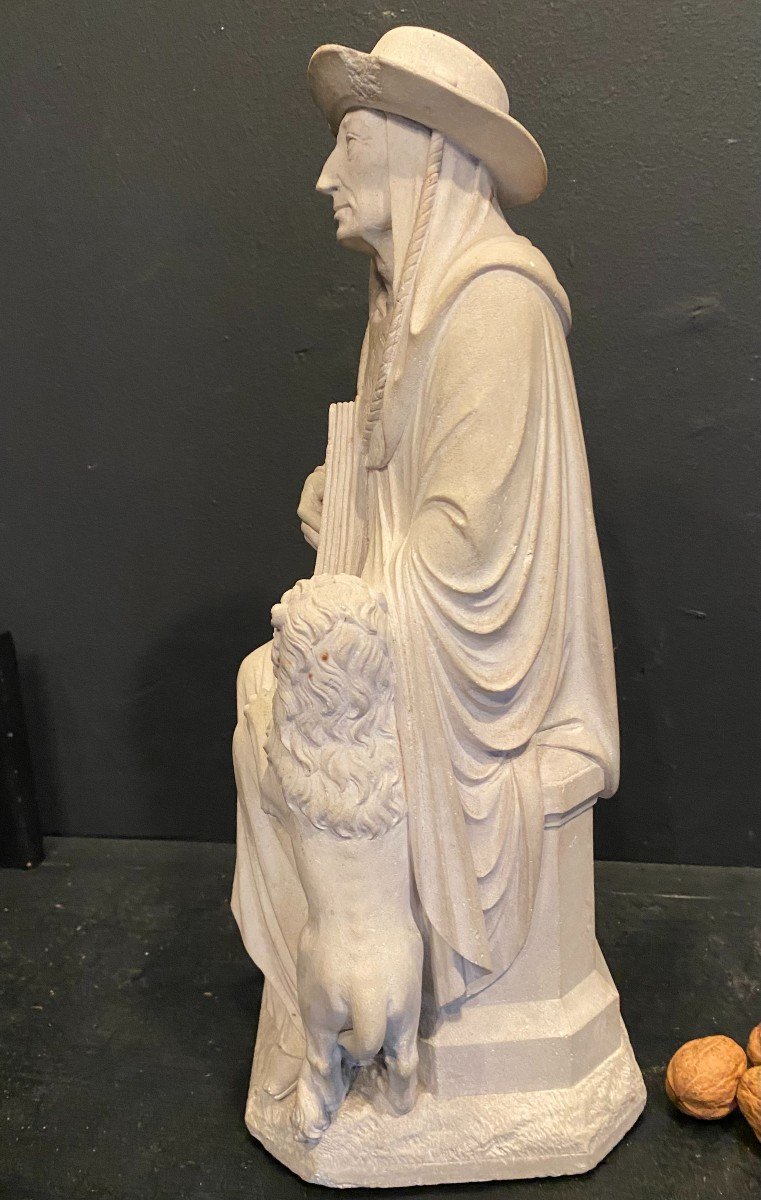 Statue Of Saint Jerome 19th Century.-photo-1
